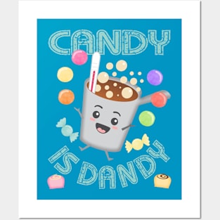 Cute retro kawaii boiling sugar pot candy is dandy Posters and Art